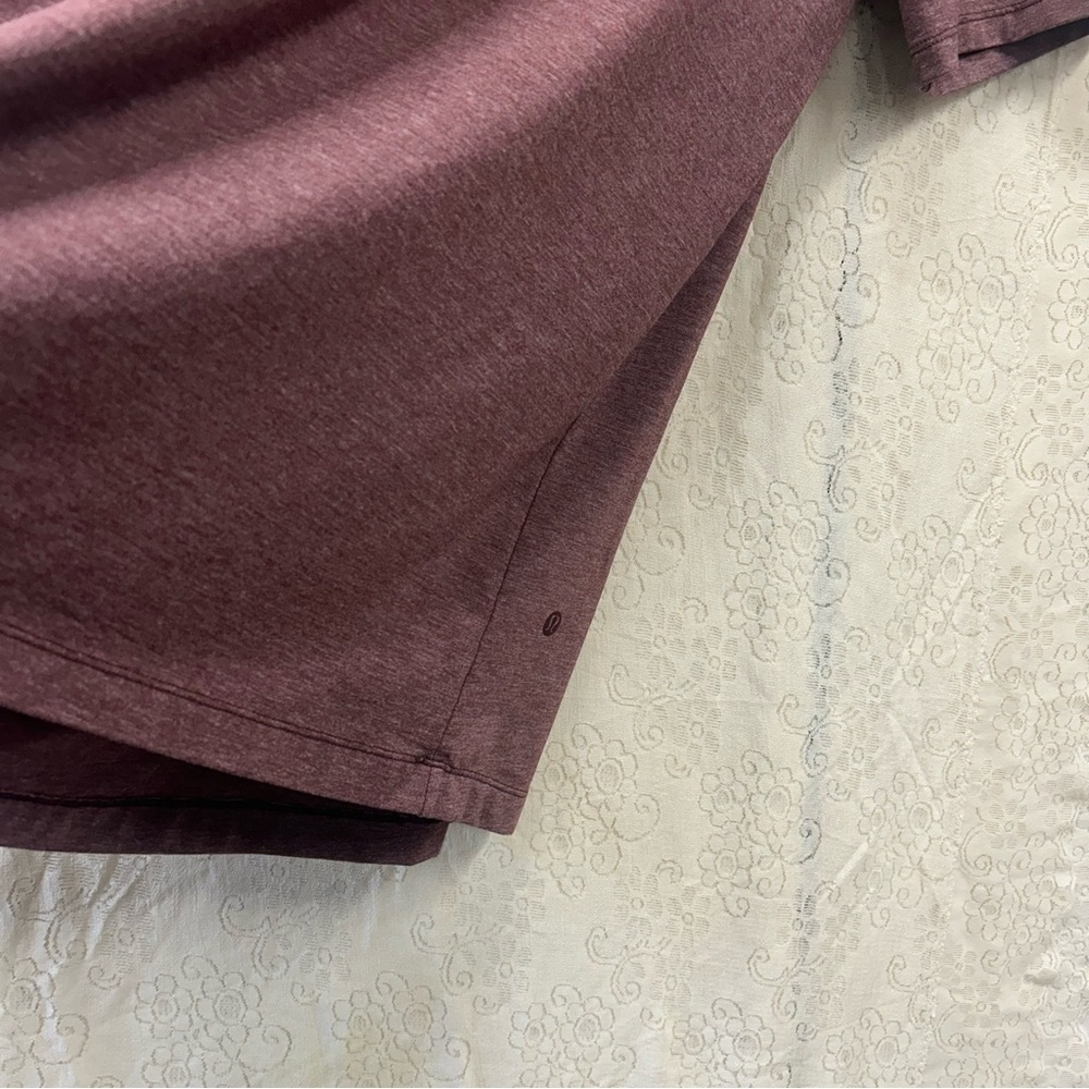 Lululemon short sleeve evolution polo in heather arctic plum size medium - Picture 5 of 10